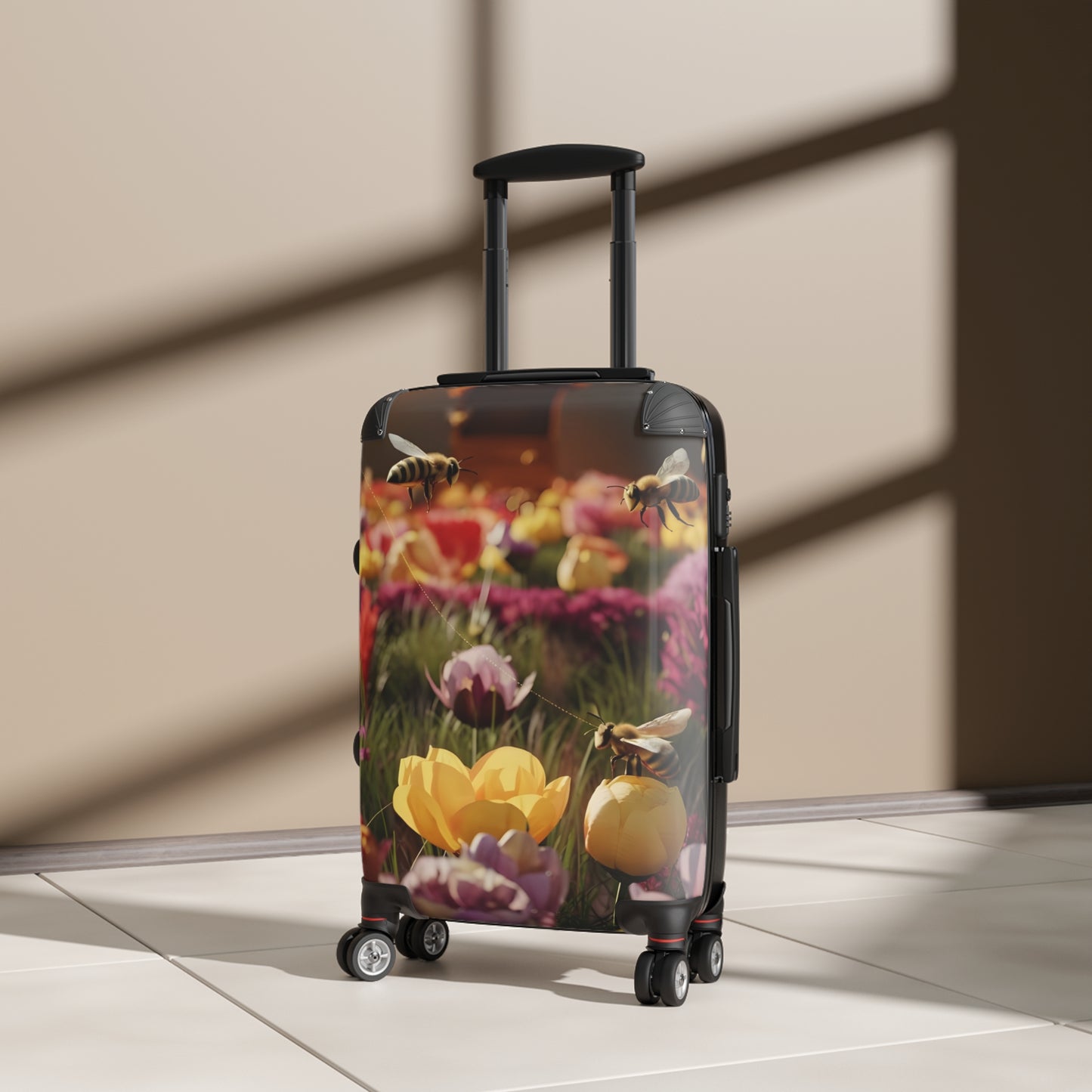 Nature Flowers Floral Vibrant Garden Art Carry-On Suitcase - Stylish Luggage for Travelers