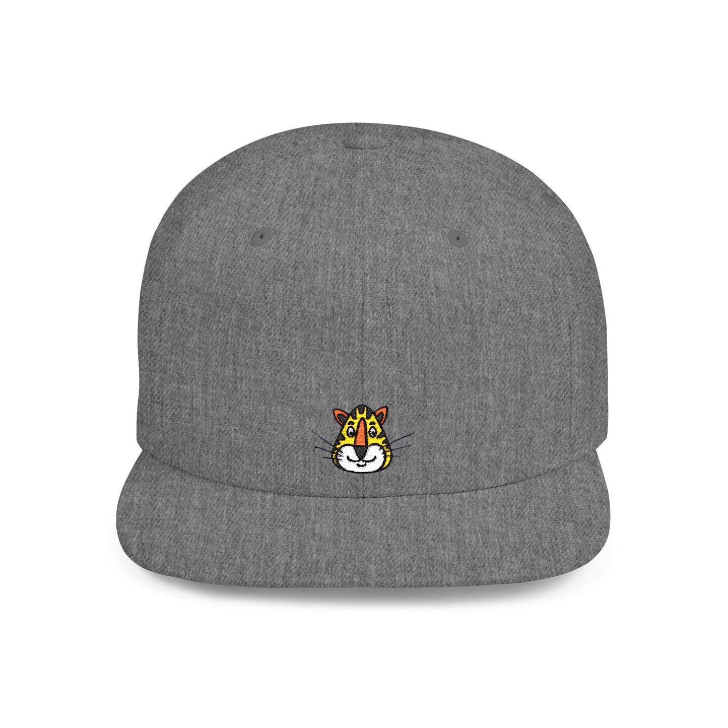 Icons Embroidered Tiger 2 Flat Bill Snapback – Lightweight, Custom Fit, Premium Quality