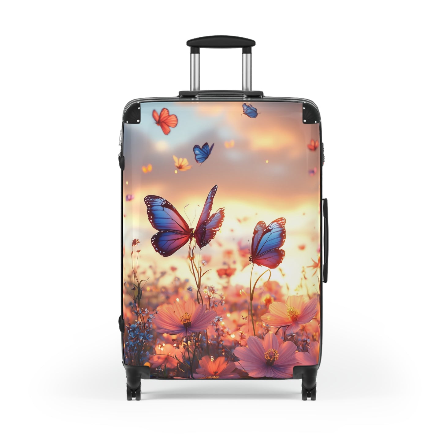 Nature Flowers Floral Butterflies Spring Art Carry-On Suitcase - Stylish Luggage for Travelers