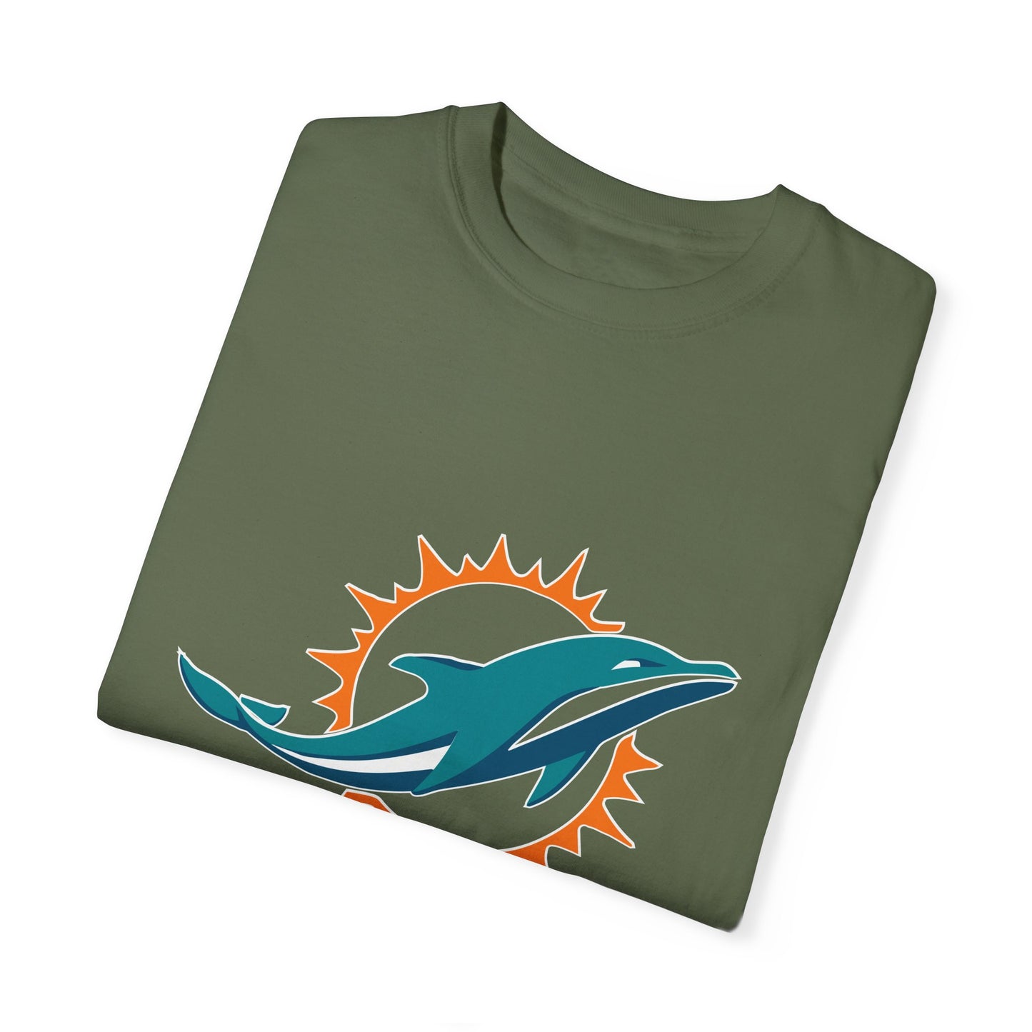Miami Dolphins Football Merchandise Garment-Dyed T-Shirt – Premium Cotton Tee for Customization