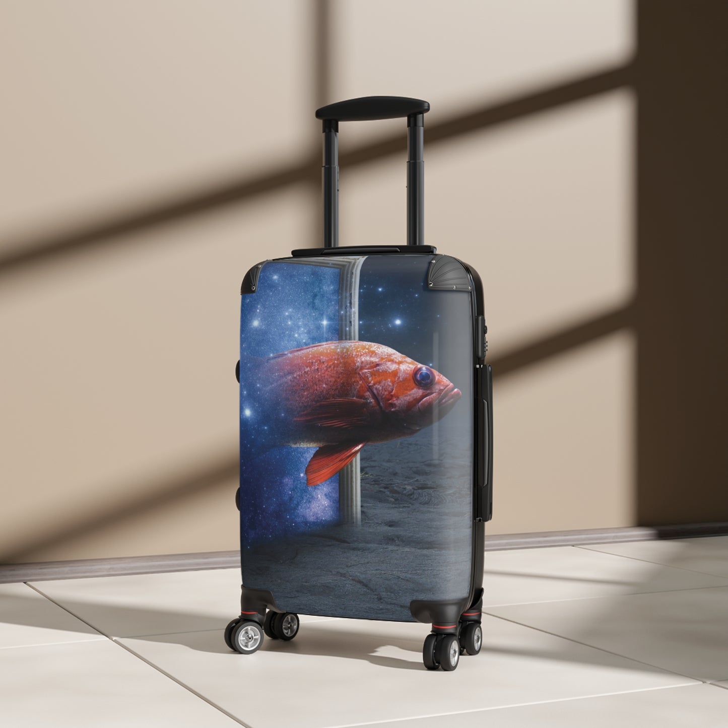 Art Orange Fish Carry-On Suitcase - Stylish Luggage for Travelers