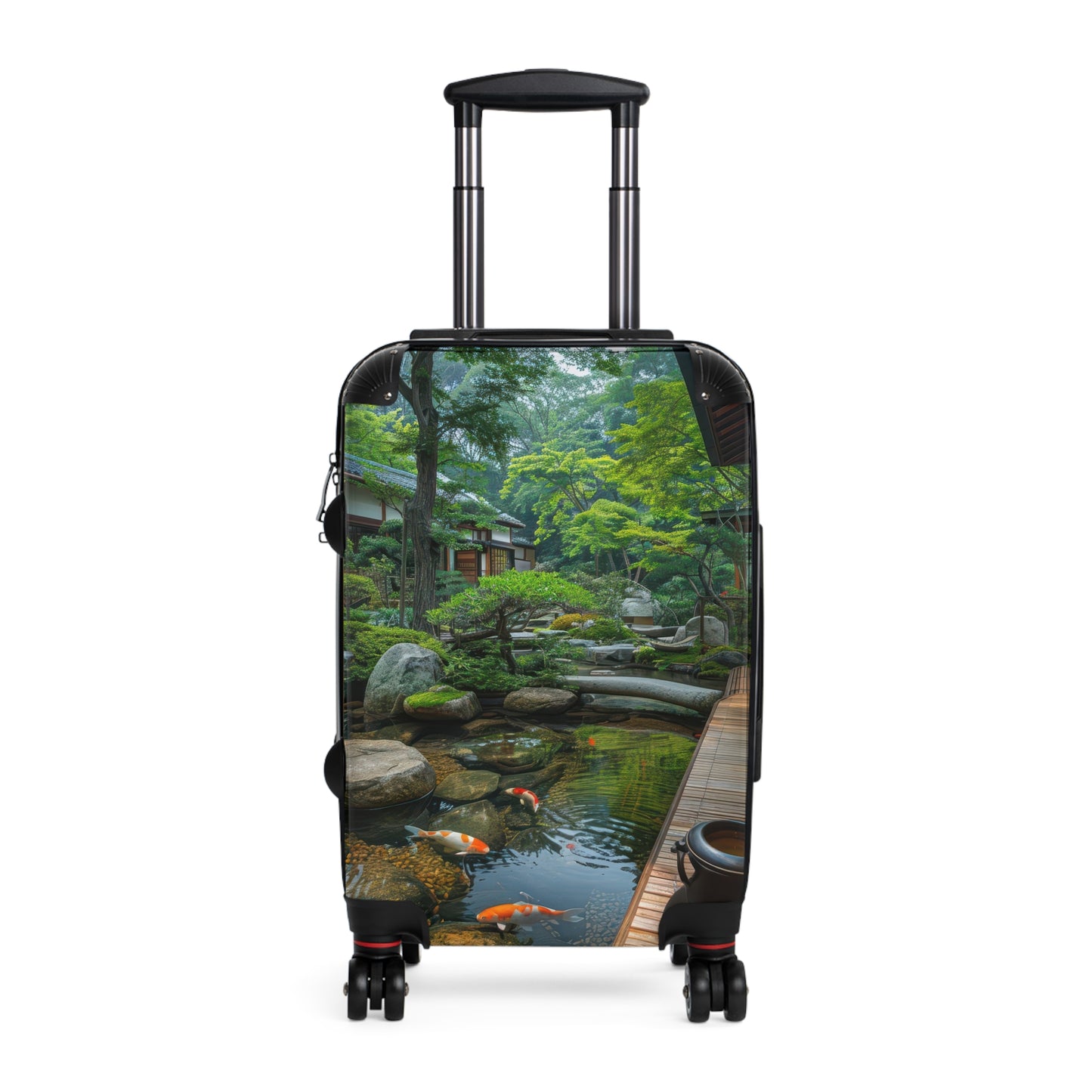 Nature Garden Serene Art Carry-On Suitcase - Stylish Luggage for Travelers