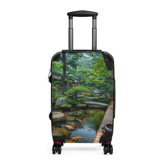 Nature Garden Serene Art Carry-On Suitcase - Stylish Luggage for Travelers