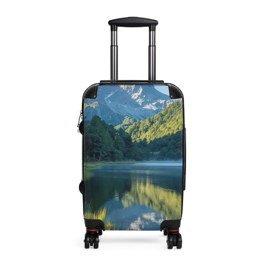 Nature Mountain Reflecting Art Carry-On Suitcase - Stylish Luggage for Travelers
