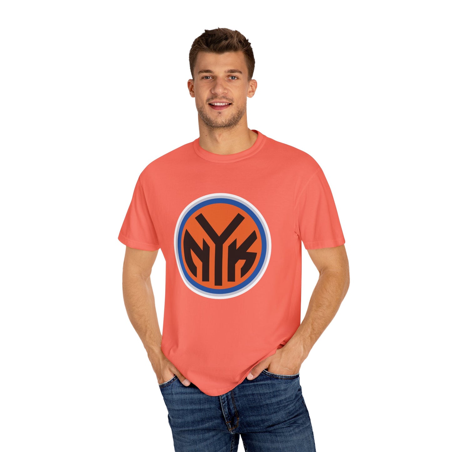 New York Knicks Basketball Fanatics Garment-Dyed T-Shirt – Premium Cotton Tee for Customization
