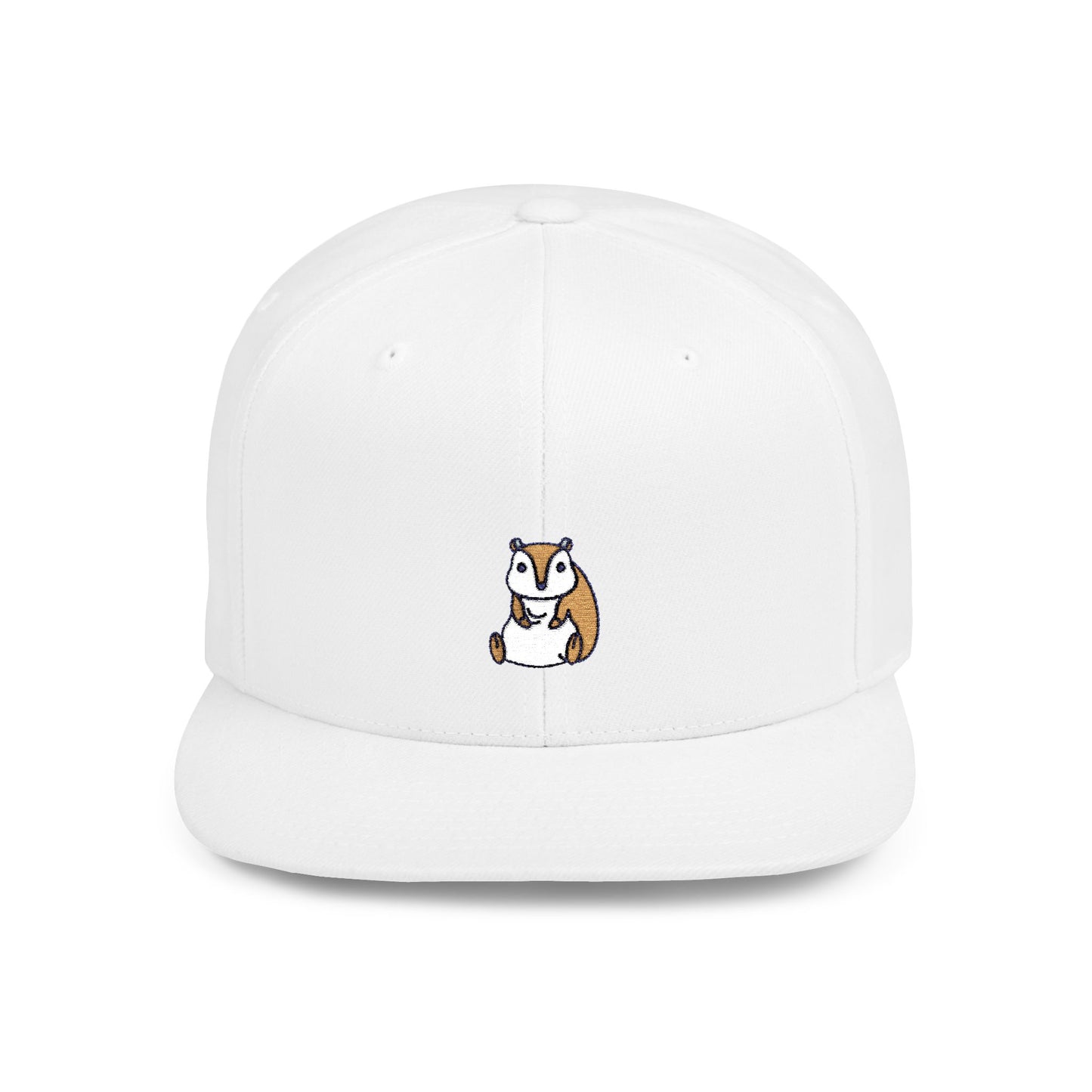 Icons Embroidered Hamster Flat Bill Snapback – Lightweight, Custom Fit, Premium Quality