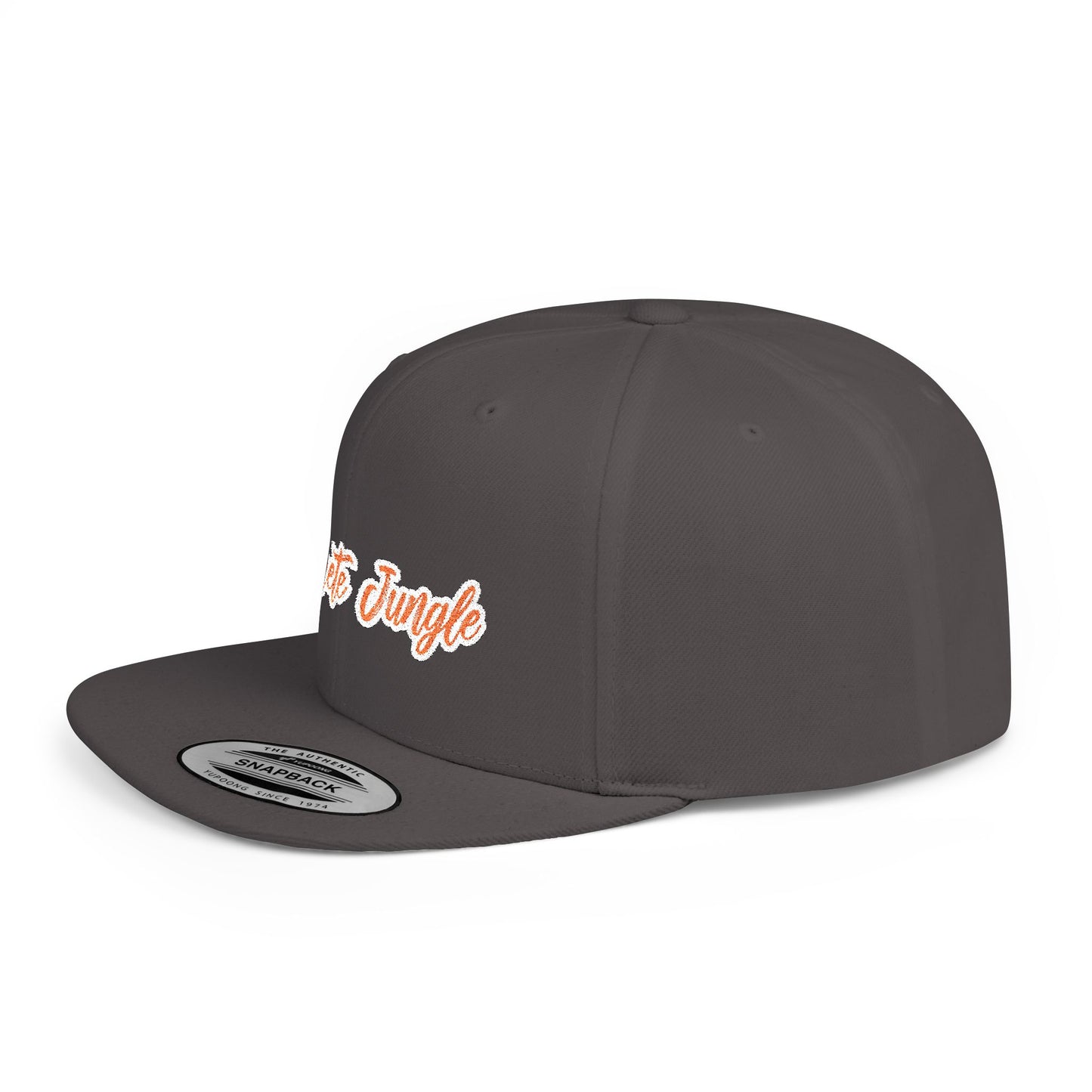 Text Concreat Jungle Flat Bill Snapback – Lightweight, Custom Fit, Premium Quality