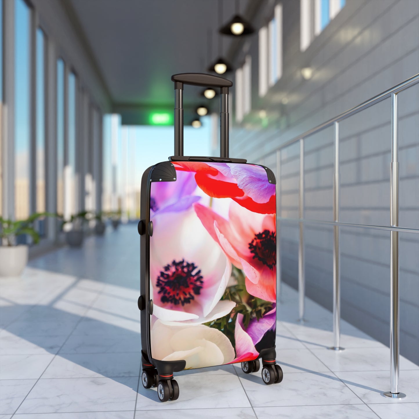 Nature Flowers Floral Multicolor Art Carry-On Suitcase - Stylish Luggage for Travelers