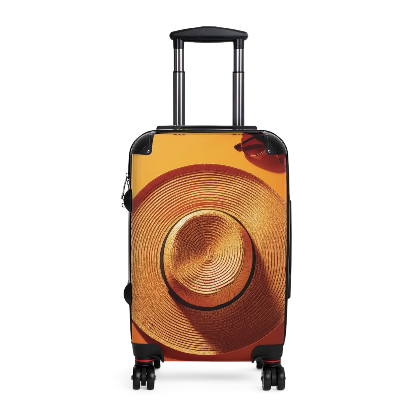 Nature Summer Essentials Straw Hat Carry-On Suitcase - Stylish Luggage for Travelers