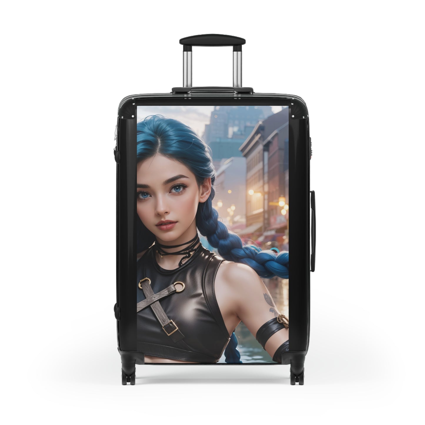 Video Games Jinx AI League of Legends Carry-On Suitcase - Stylish Luggage for Travelers