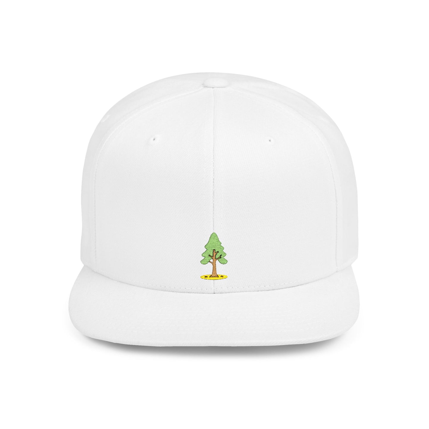 Icons Embroidered Tree Flat Bill Snapback – Lightweight, Custom Fit, Premium Quality