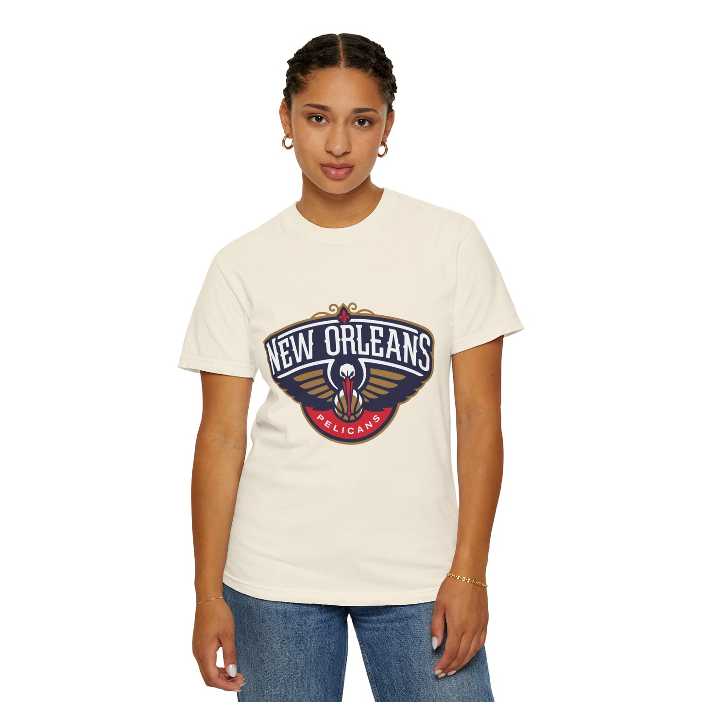 New Orleans Pelicans Garment-Dyed T-Shirt – Premium Cotton Tee for Customization