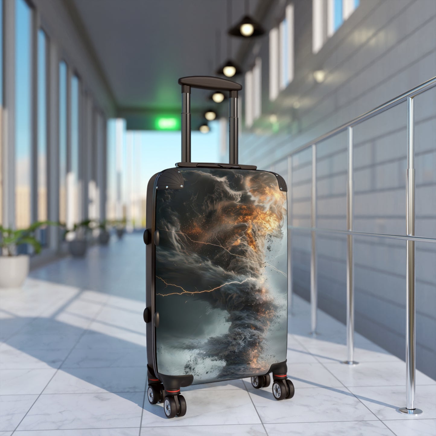 Nature Tornado Dramatic Swirling Art Carry-On Suitcase - Stylish Luggage for Travelers