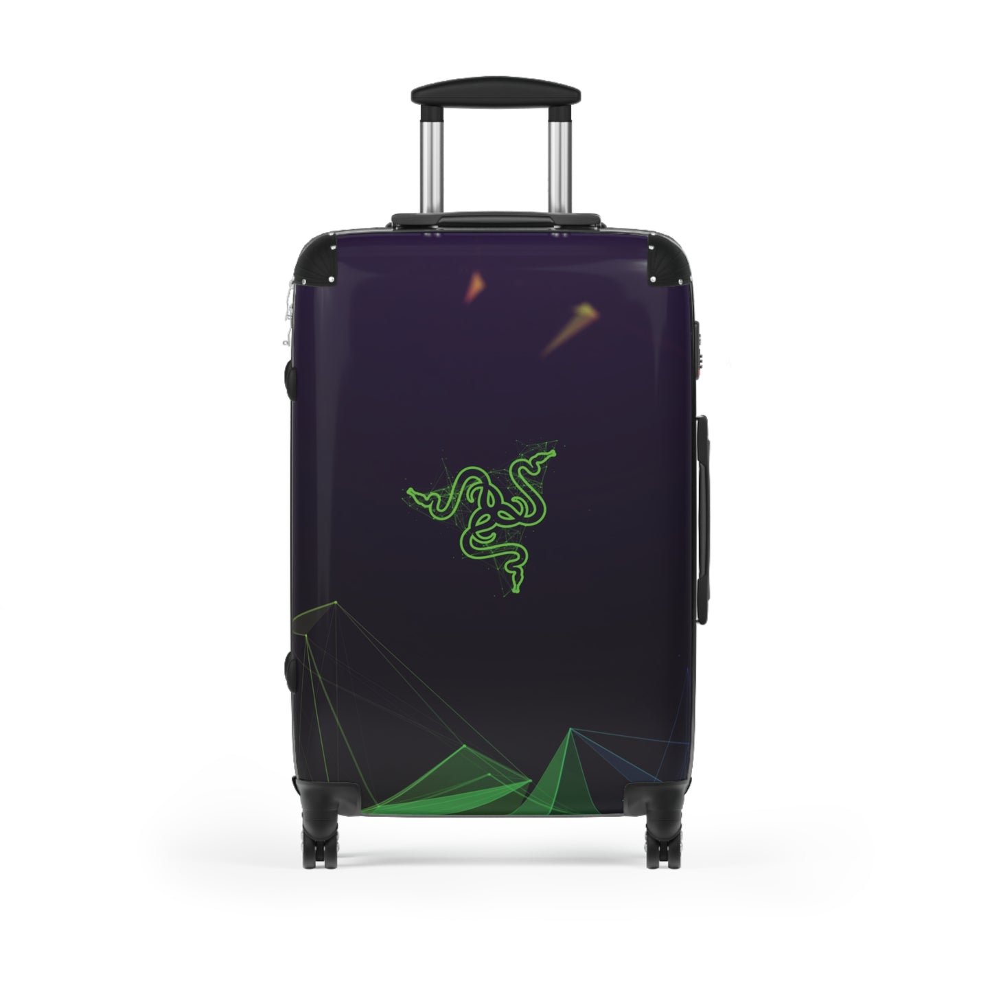 Abstract Razer Logo Art Carry-On Suitcase - Stylish Luggage for Travelers