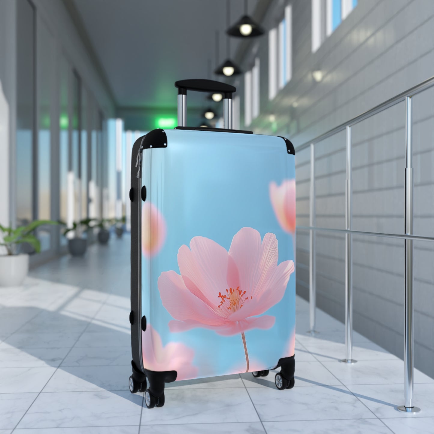Nature Flowers Floral Spring Pink Art Carry-On Suitcase - Stylish Luggage for Travelers