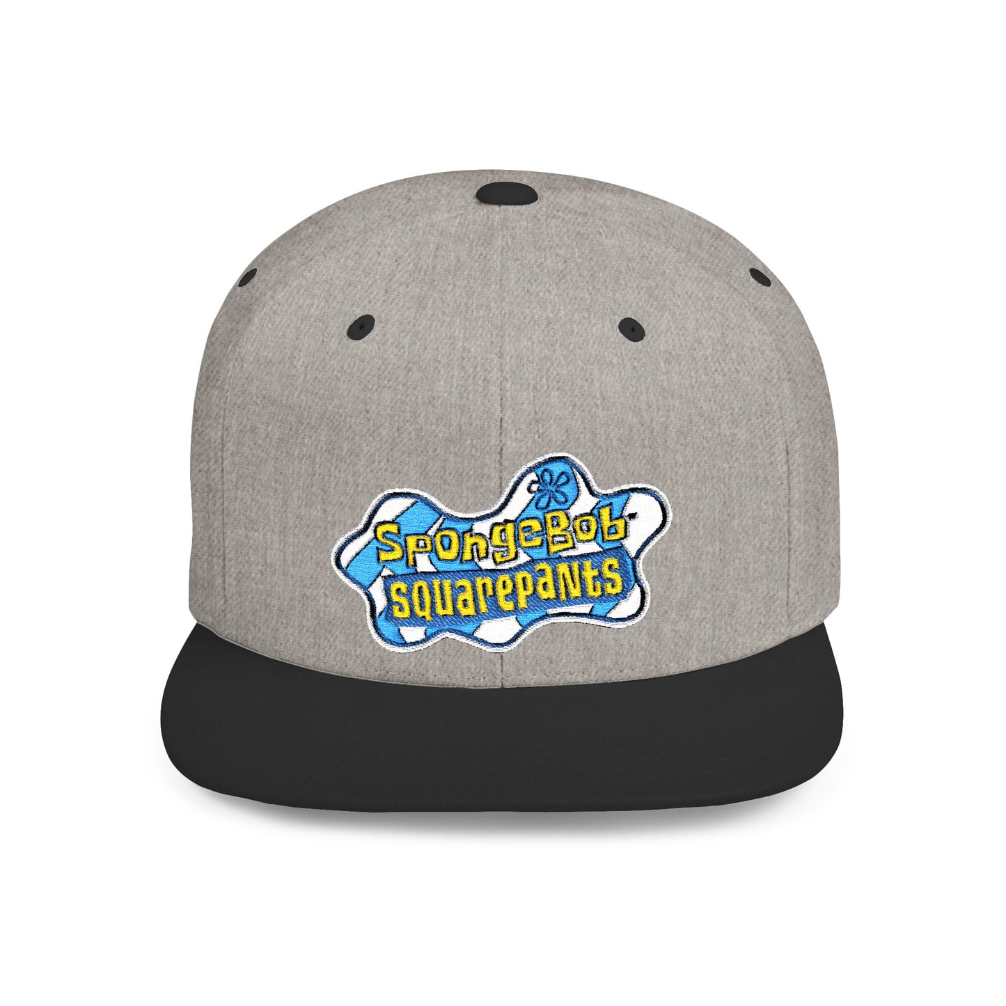 SpongeBob SquarePants Logo Flat Bill Snapback – Lightweight, Custom Fit, Premium Quality