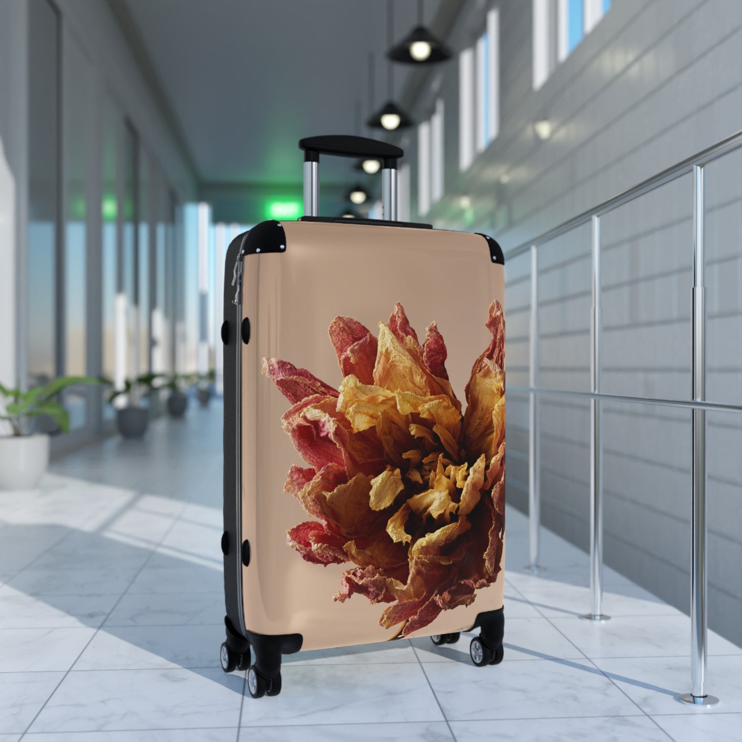 Nature Flowers Floral Dahlia Art Carry-On Suitcase - Stylish Luggage for Travelers