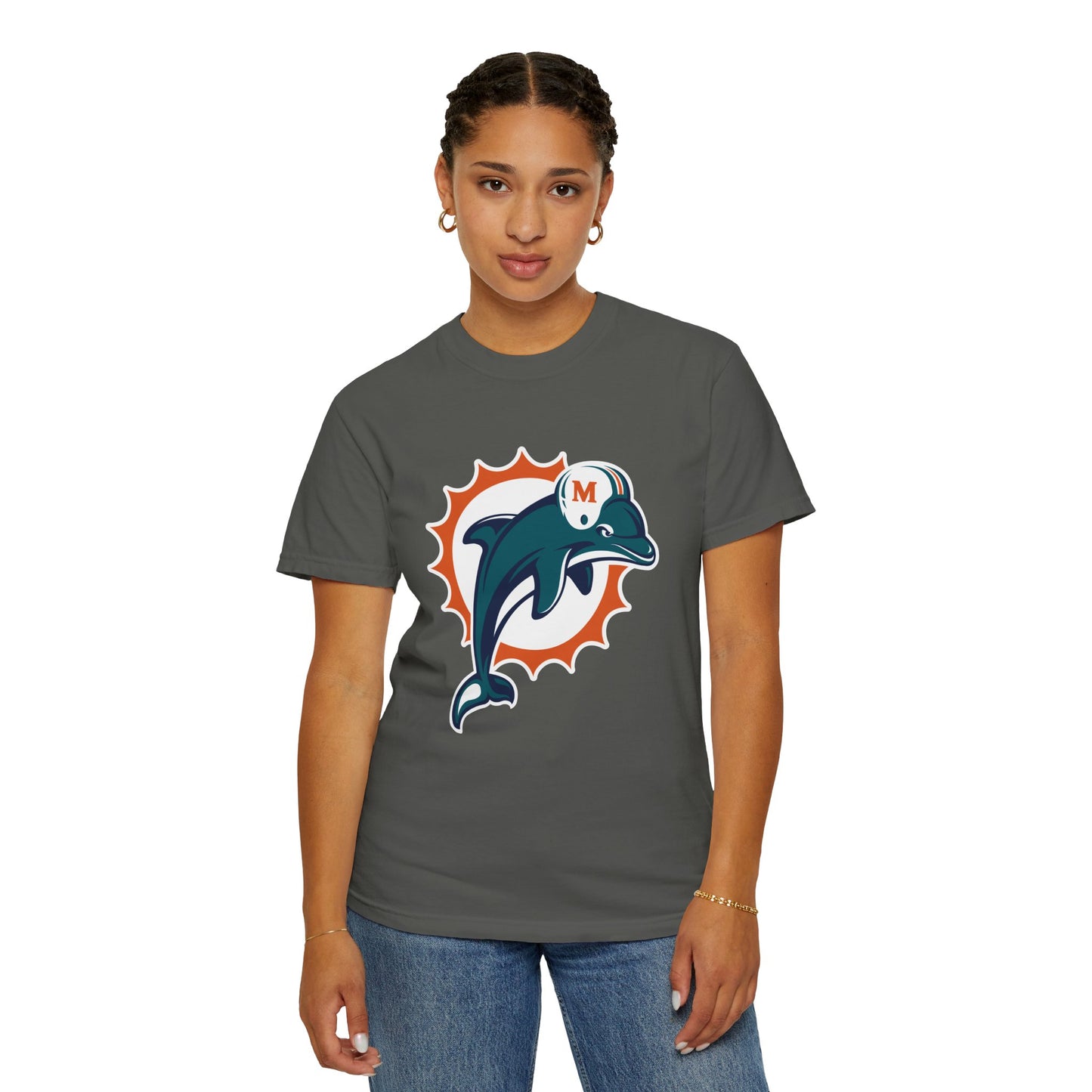 Miami Dolphins Gear Garment-Dyed T-Shirt – Premium Cotton Tee for Customization