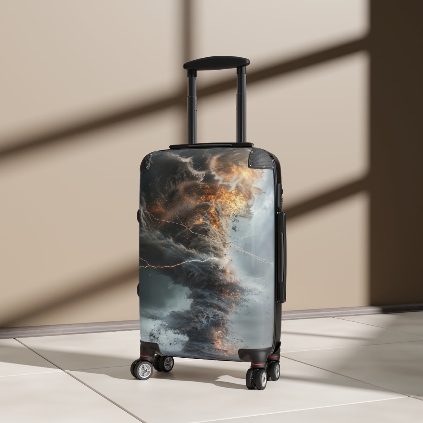 Nature Tornado Dramatic Swirling Art Carry-On Suitcase - Stylish Luggage for Travelers