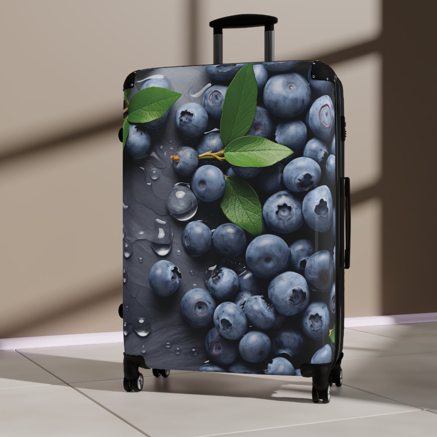 Nature Summer Blue Berries Carry-On Suitcase - Stylish Luggage for Travelers