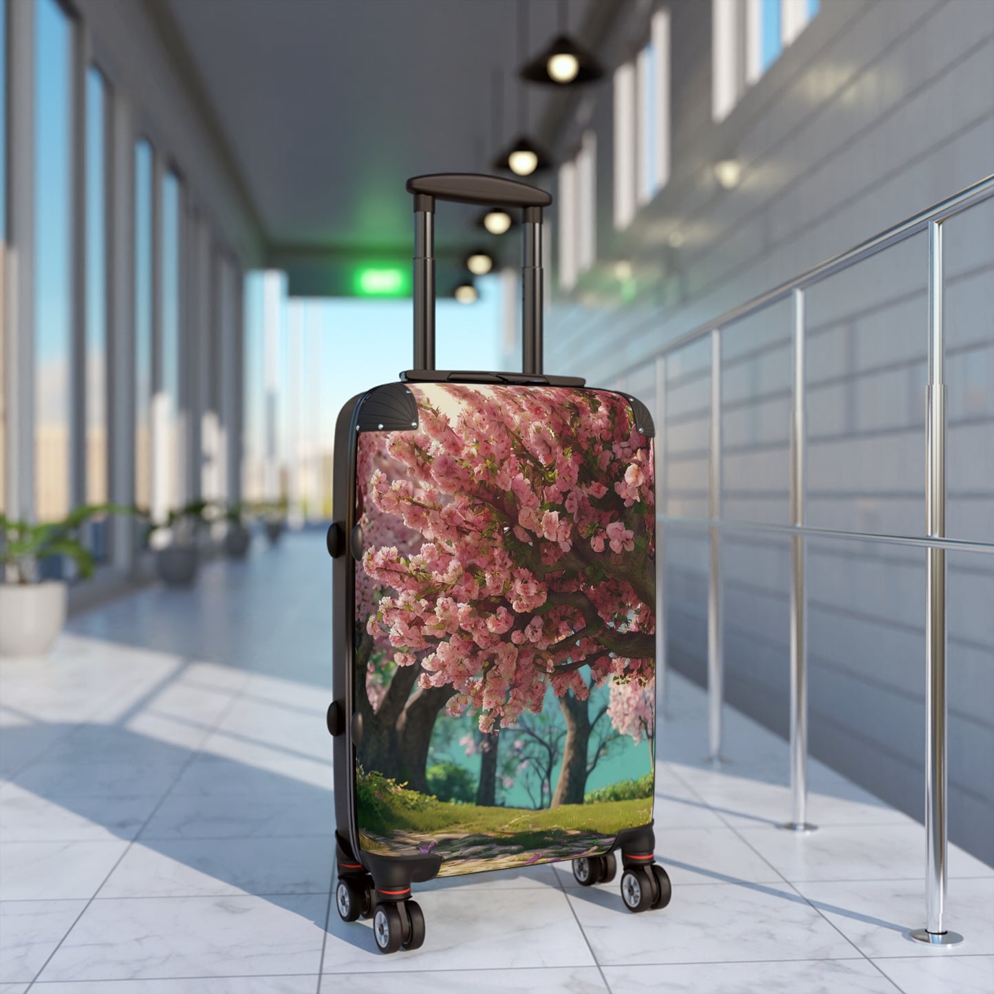 Nature Flowers Floral Background Art Carry-On Suitcase - Stylish Luggage for Travelers