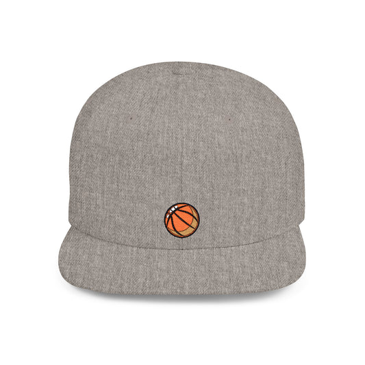 Icons Embroidered Basket Ball Flat Bill Snapback – Lightweight, Custom Fit, Premium Quality