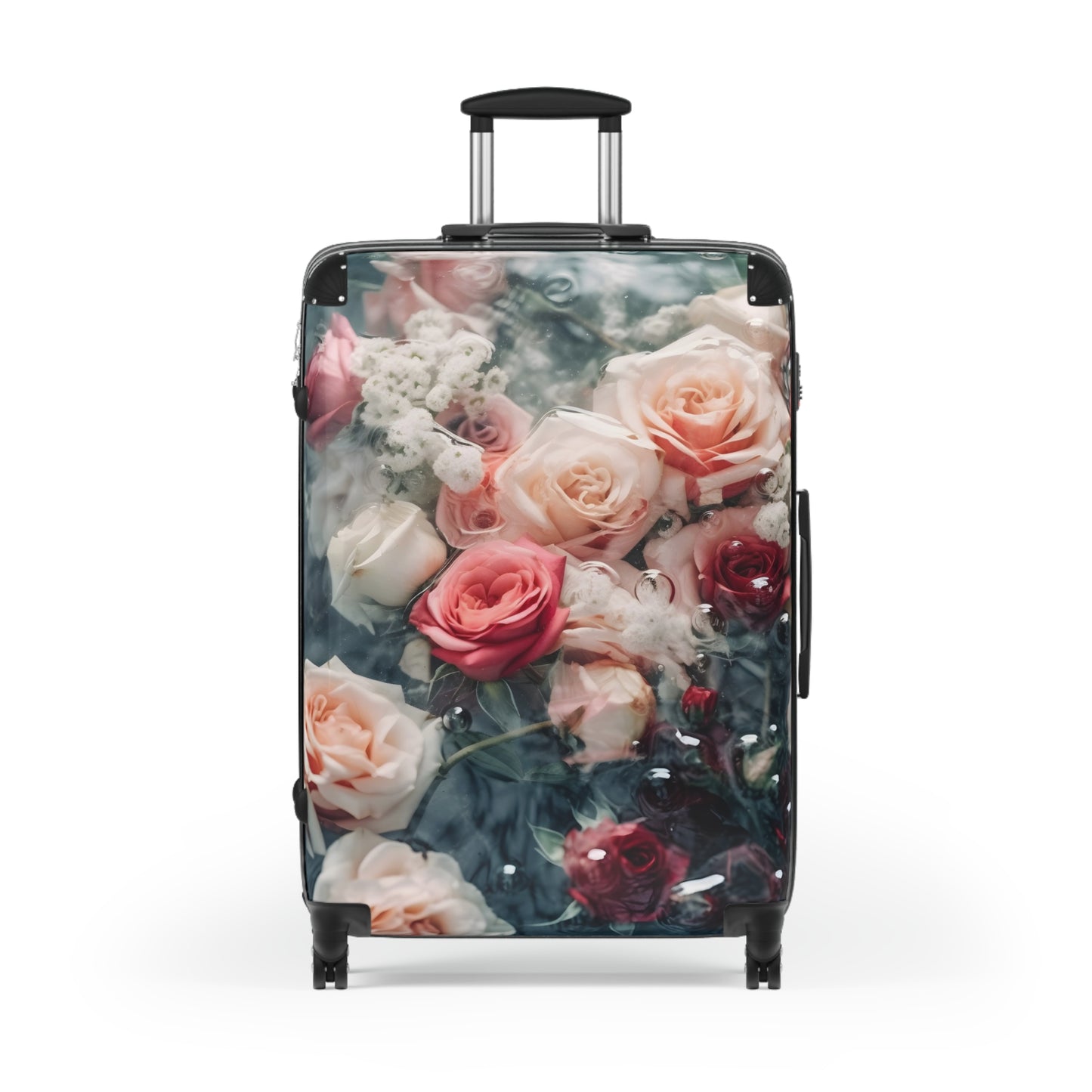 Nature Flowers Floral Water Art Carry-On Suitcase - Stylish Luggage for Travelers