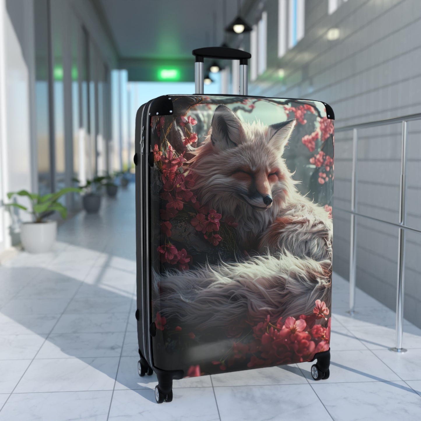 Nature Fox Rests Art Carry-On Suitcase - Stylish Luggage for Travelers