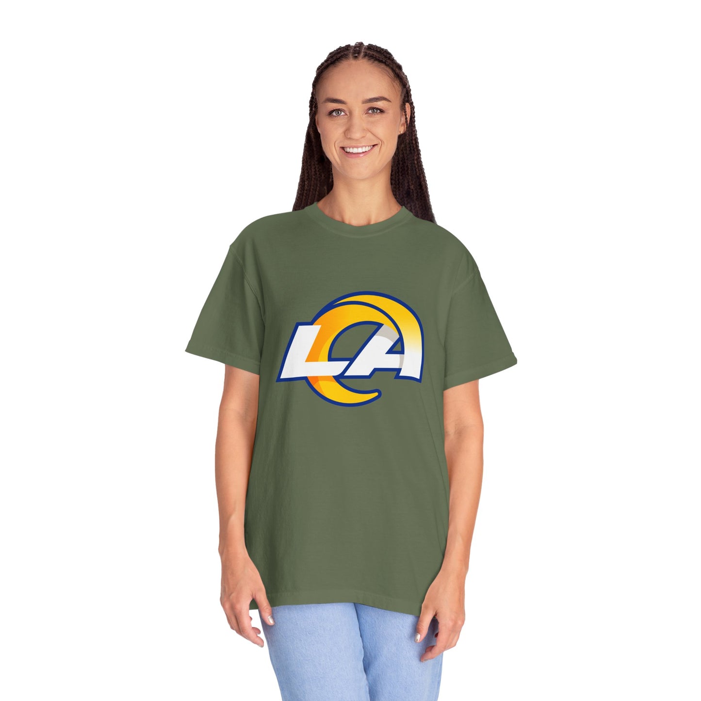 Los Angeles Rams Merchandise Garment-Dyed T-Shirt – Premium Cotton Tee for Customization