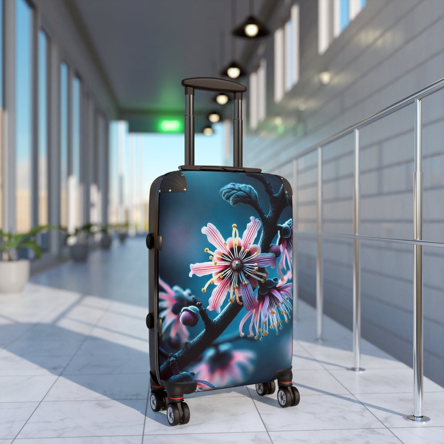 Nature Flowers Floral Beautiful Purple Art Carry-On Suitcase - Stylish Luggage for Travelers