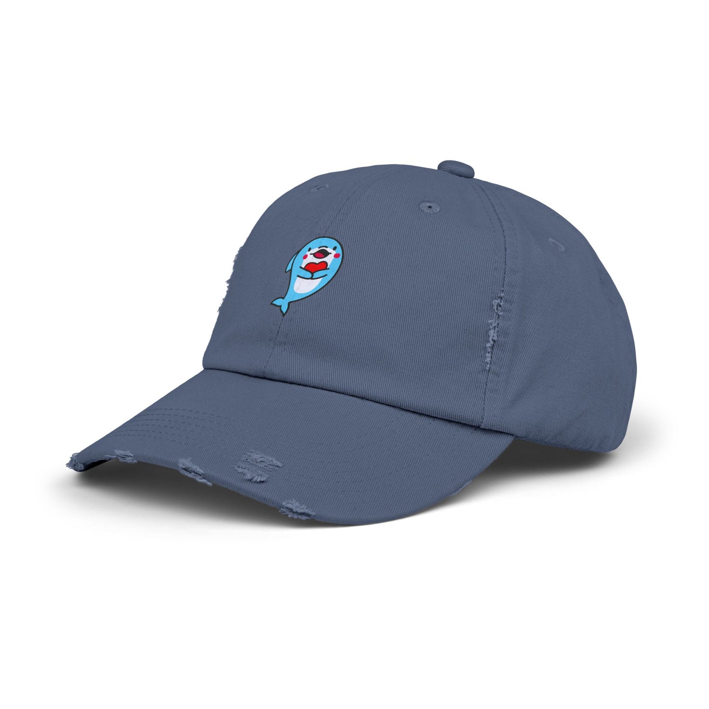 Dolphin Vintage Distressed Dad Hat Unisex Adjustable Cotton Twill Baseball Cap for Casual Everyday Wear