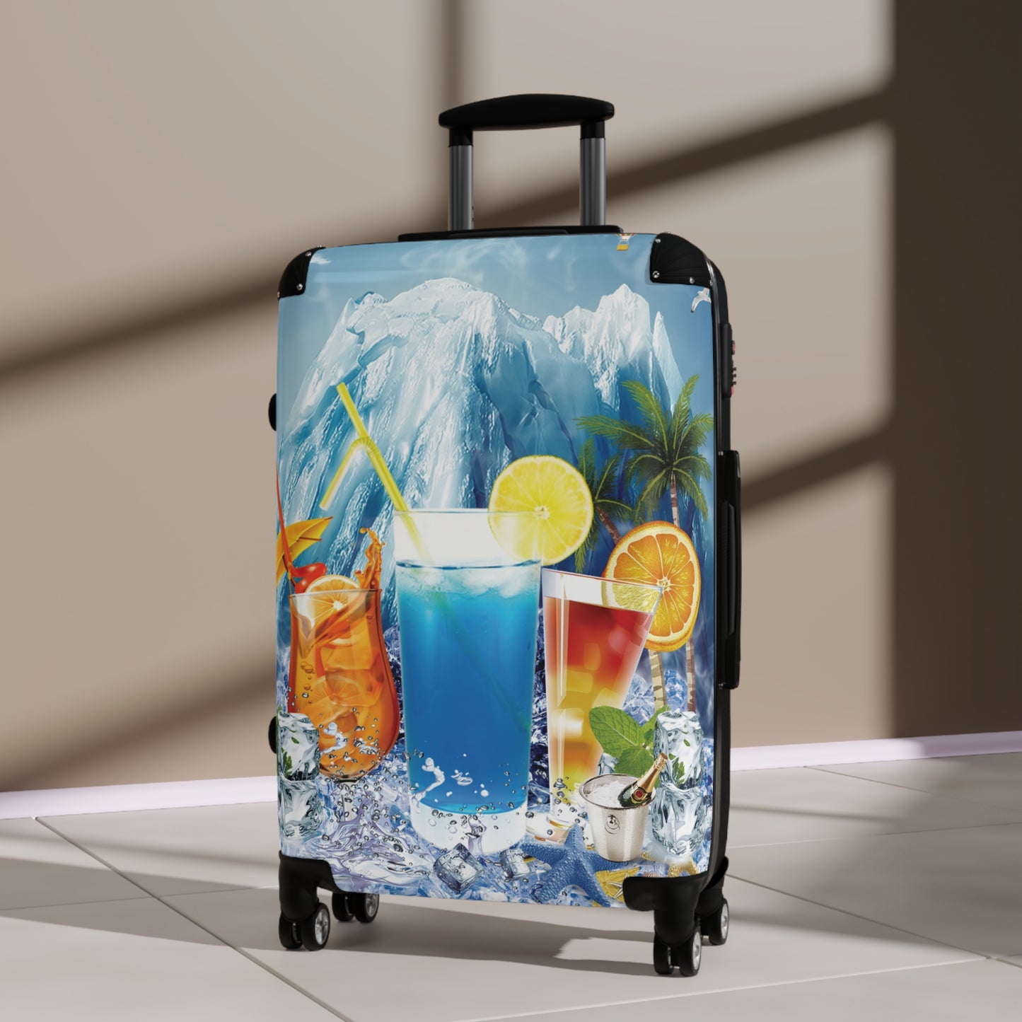 Nature Summer Cool Ice Art Carry-On Suitcase - Stylish Luggage for Travelers