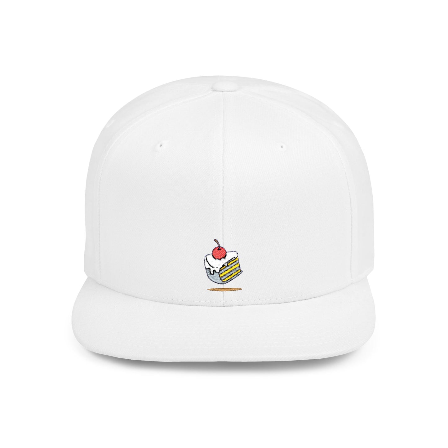 Icons Embroidered Cake Pink Flat Bill Snapback – Lightweight, Custom Fit, Premium Quality