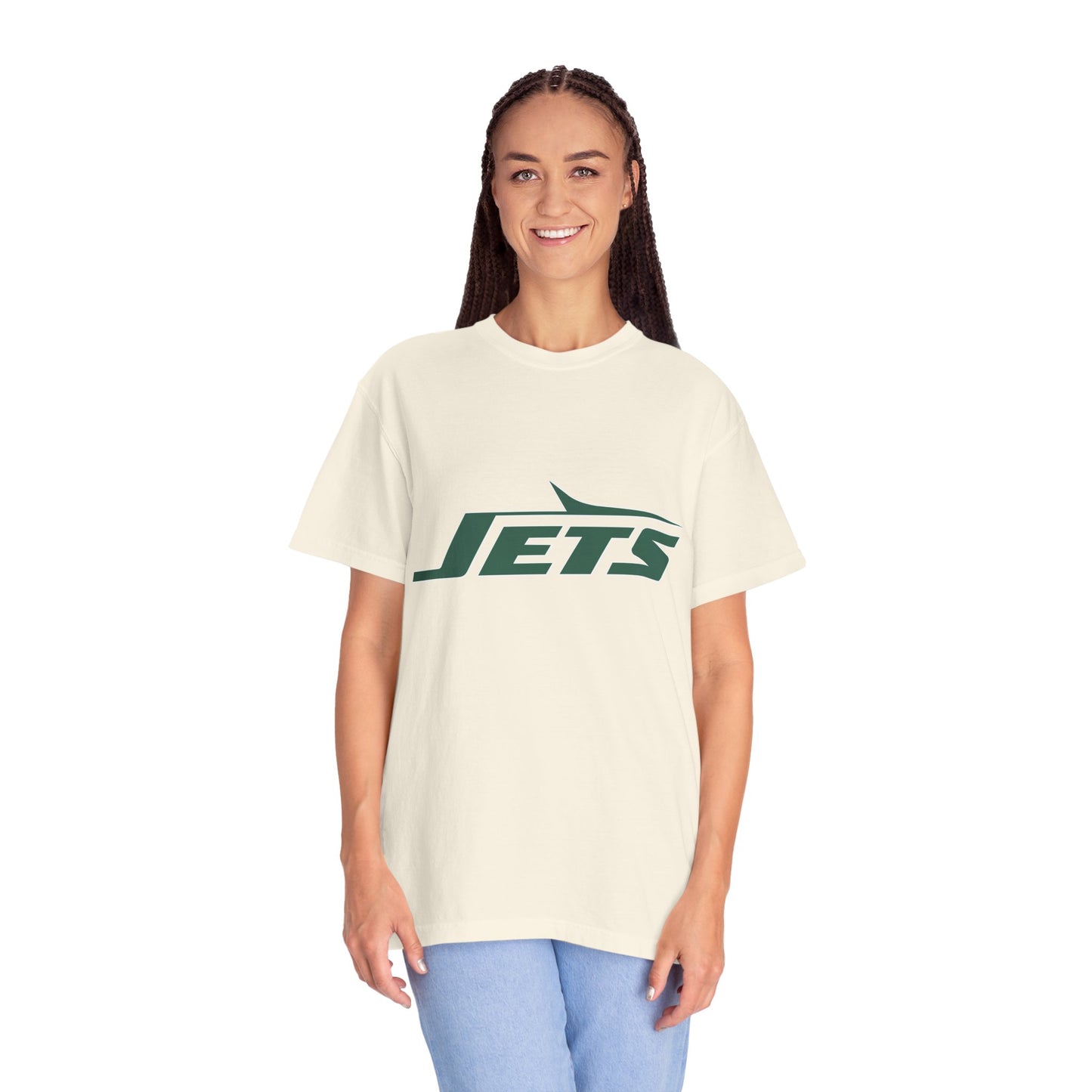 New York Jets Football Accessories Garment-Dyed T-Shirt – Premium Cotton Tee for Customization