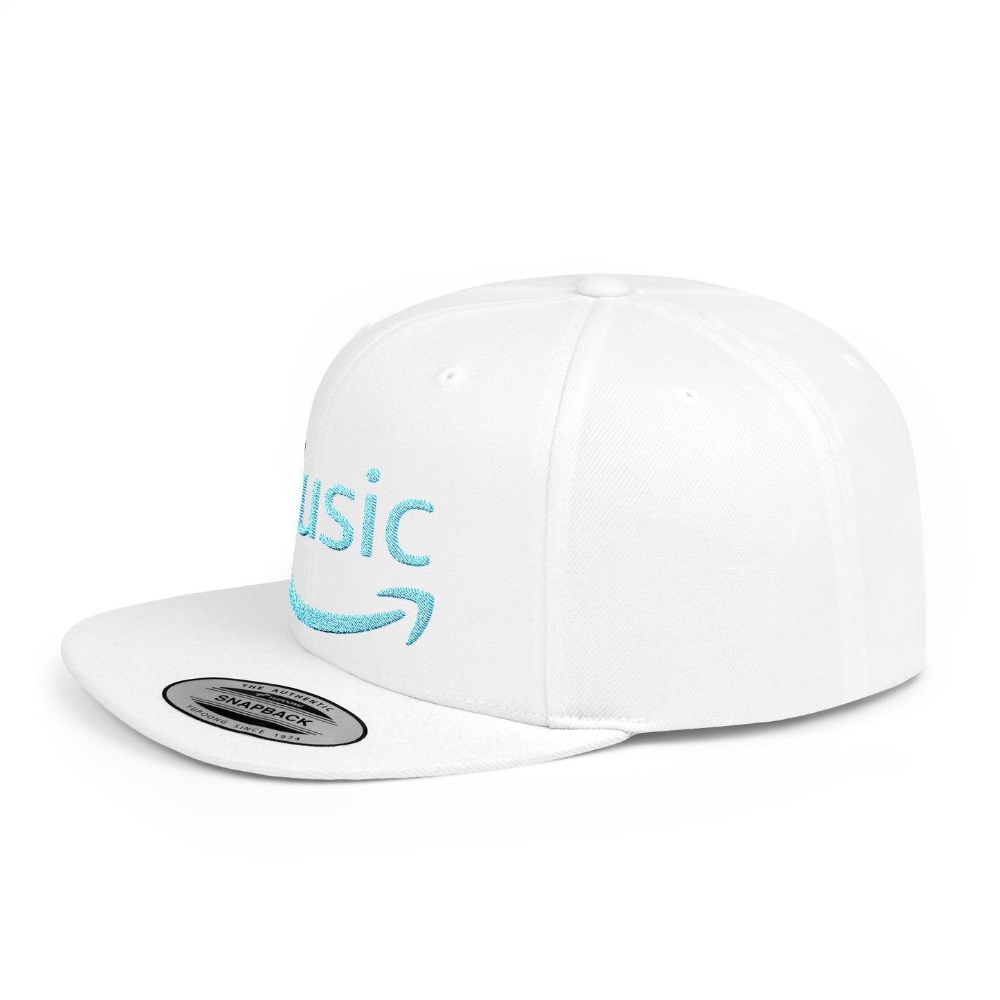 Amazon Music Flat Bill Snapback – Lightweight, Custom Fit, Premium Quality