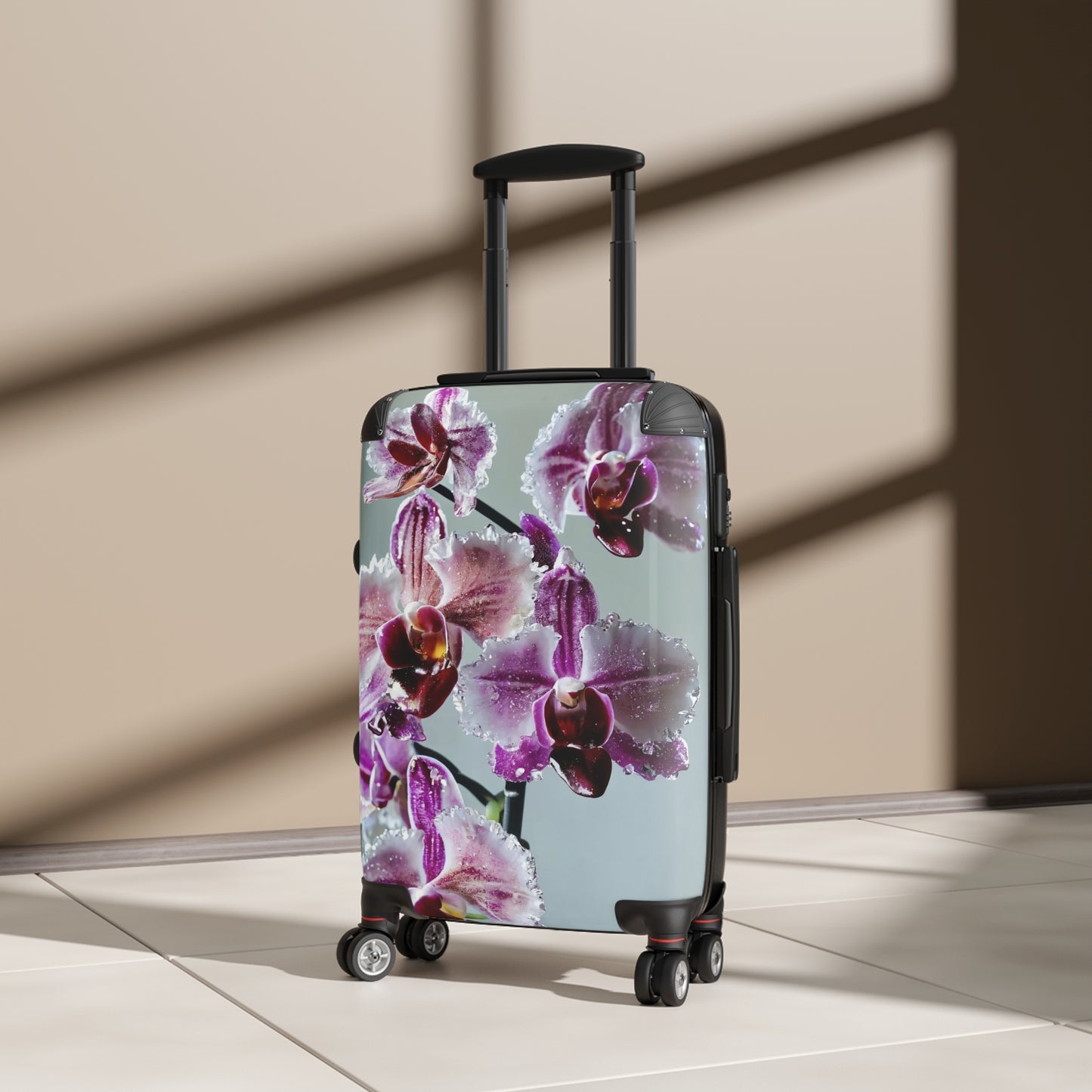 Nature Flowers Floral Spring Purple Art Carry-On Suitcase - Stylish Luggage for Travelers