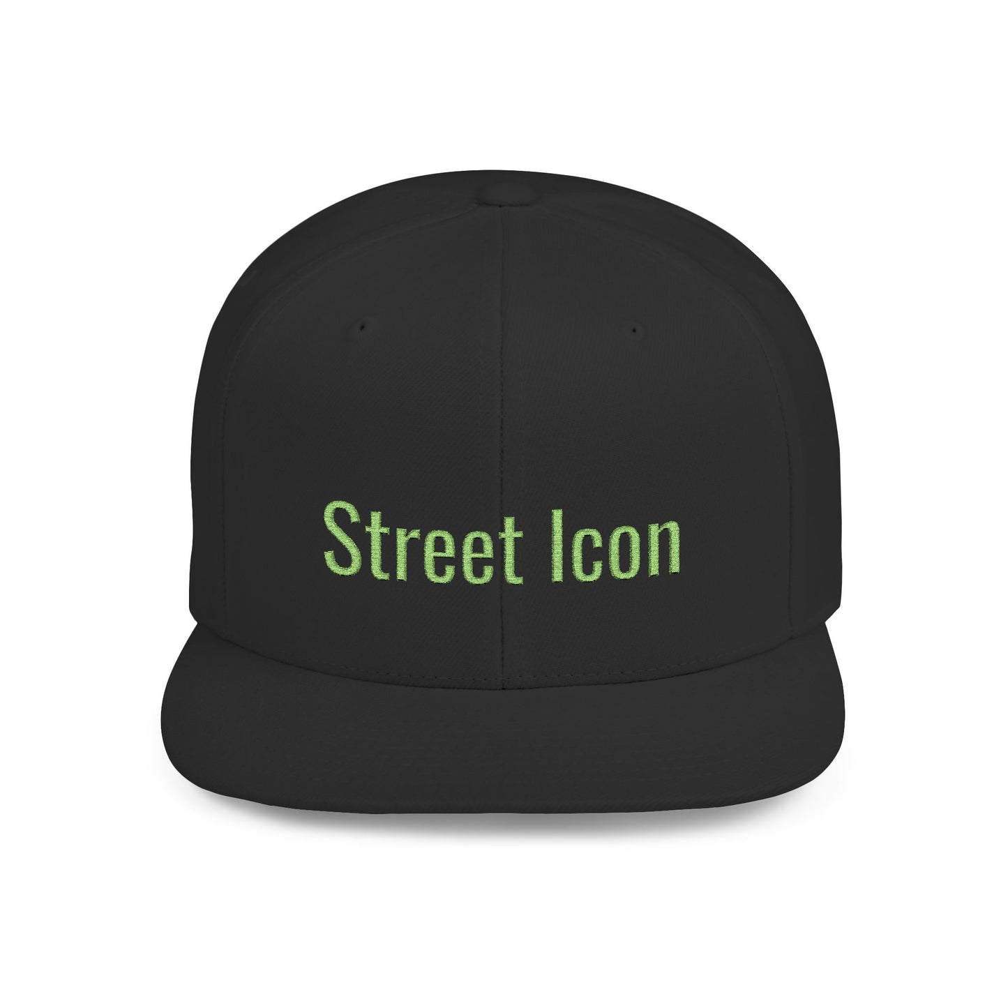 Text Street Icon Flat Bill Snapback – Lightweight, Custom Fit, Premium Quality