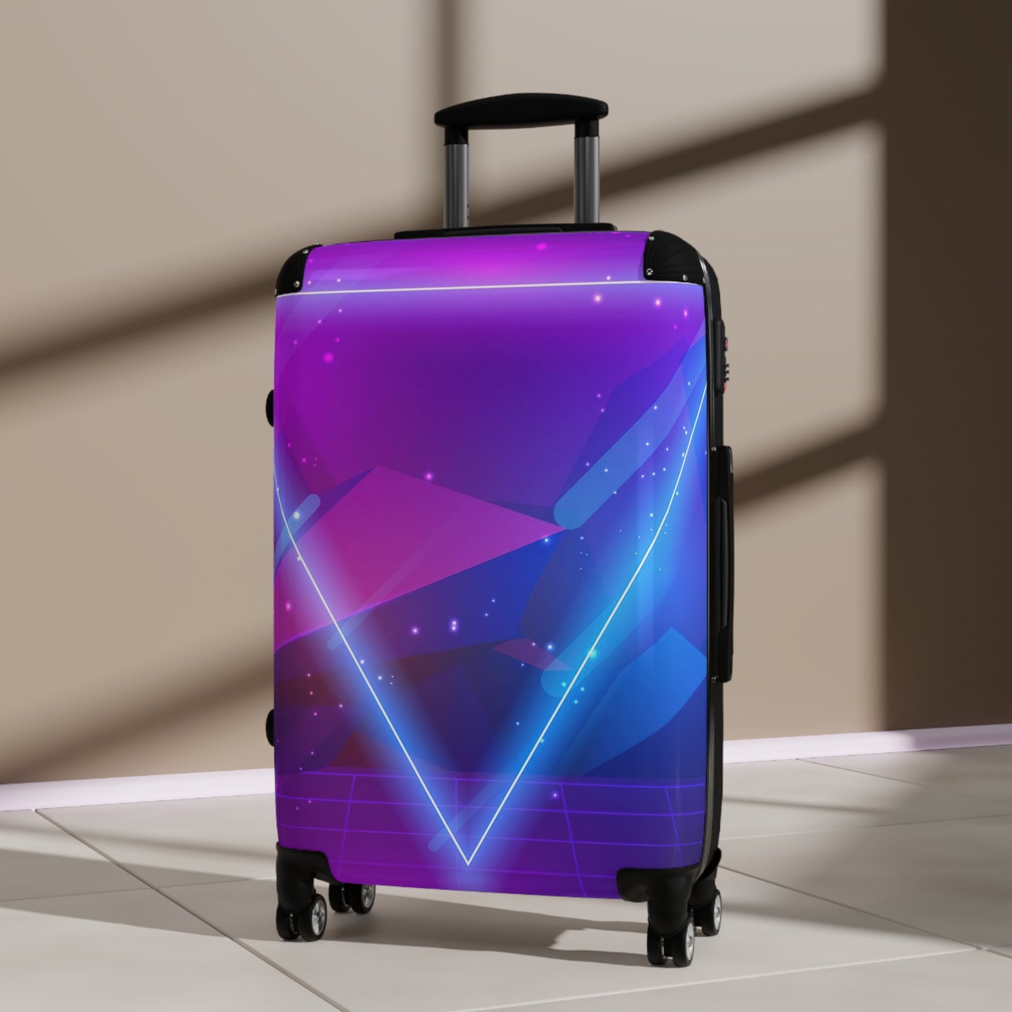 Abstract Digital Art Carry-On Suitcase - Stylish Luggage for Travelers