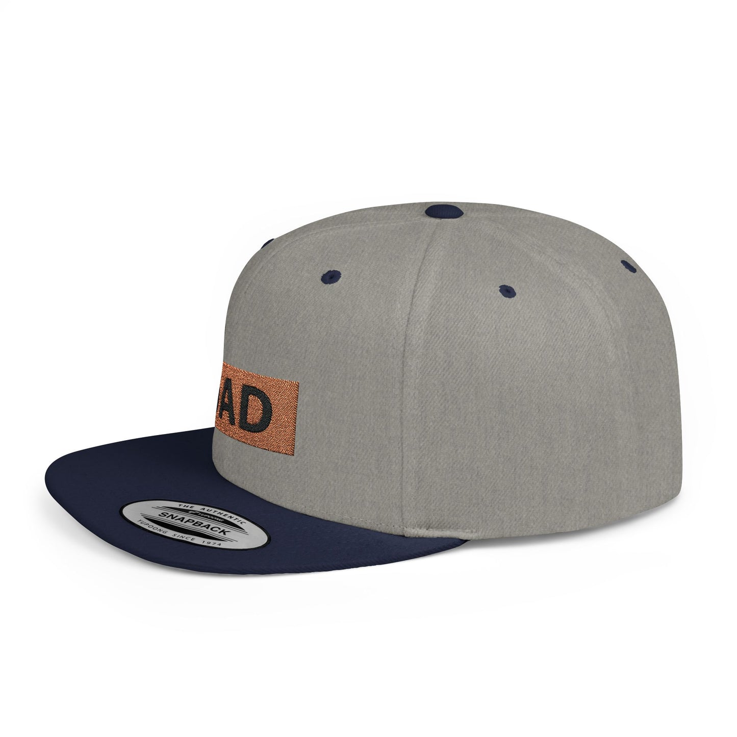 Dad Flat Bill Snapback – Lightweight, Custom Fit, Premium Quality