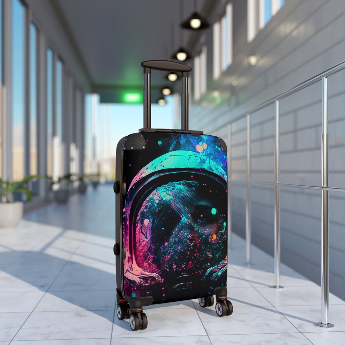 Space Astronaut Colorful Carry-On Suitcase - Stylish Luggage for Travelers
