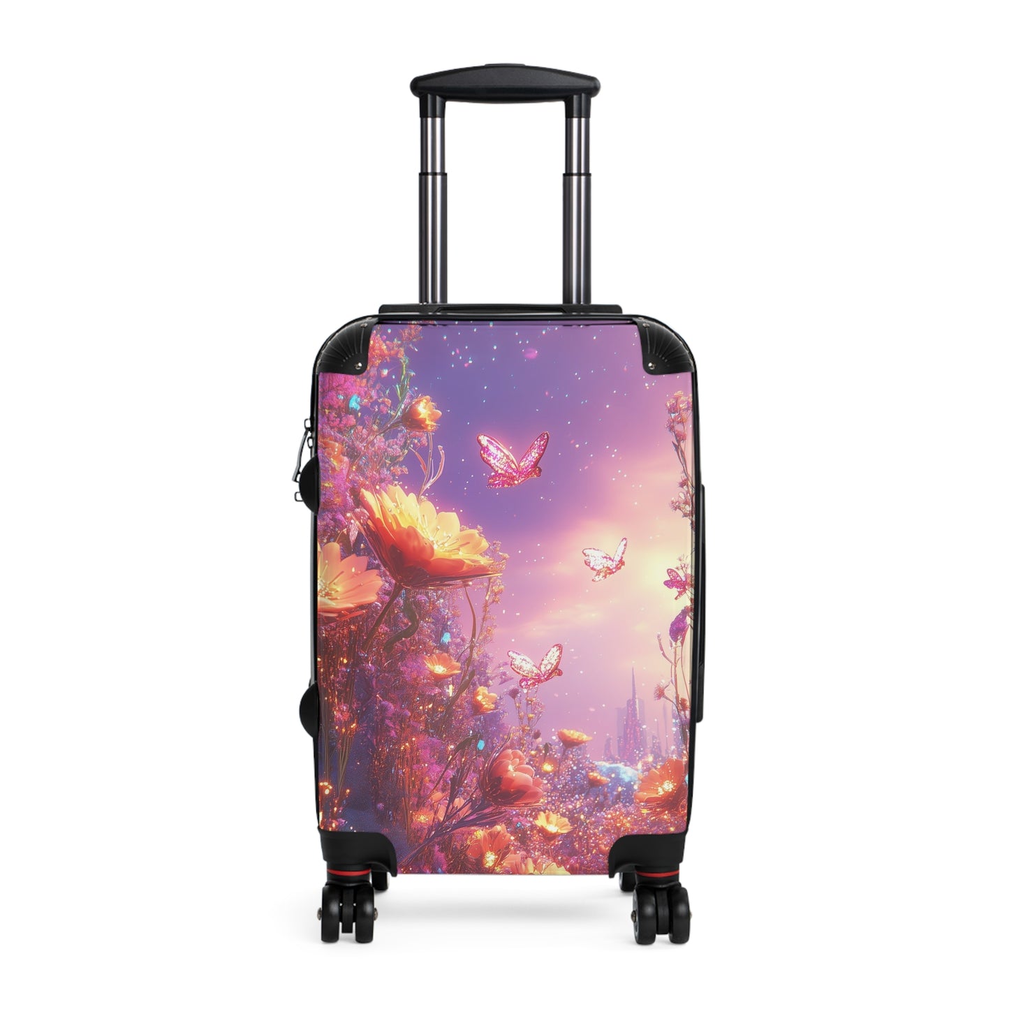 Nature Flowers Floral Starry Sky Art Carry-On Suitcase - Stylish Luggage for Travelers