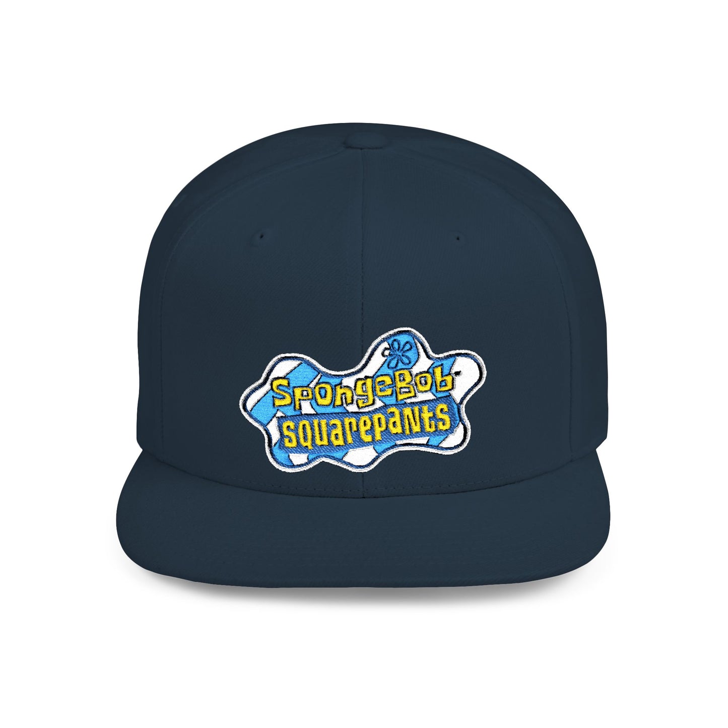 SpongeBob SquarePants Logo Flat Bill Snapback – Lightweight, Custom Fit, Premium Quality