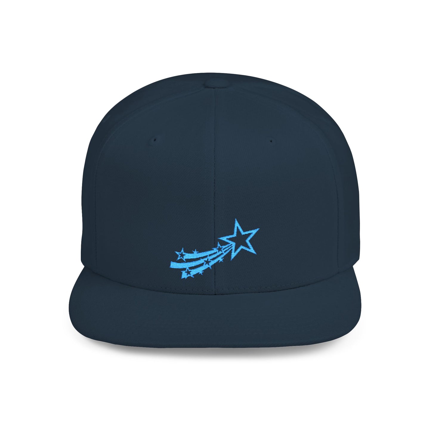 Icons Embroidered Star Comet Flat Bill Snapback – Lightweight, Custom Fit, Premium Quality
