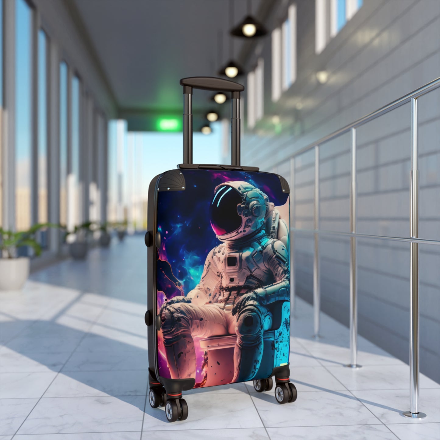 Space Astronaut Chill Carry-On Suitcase - Stylish Luggage for Travelers