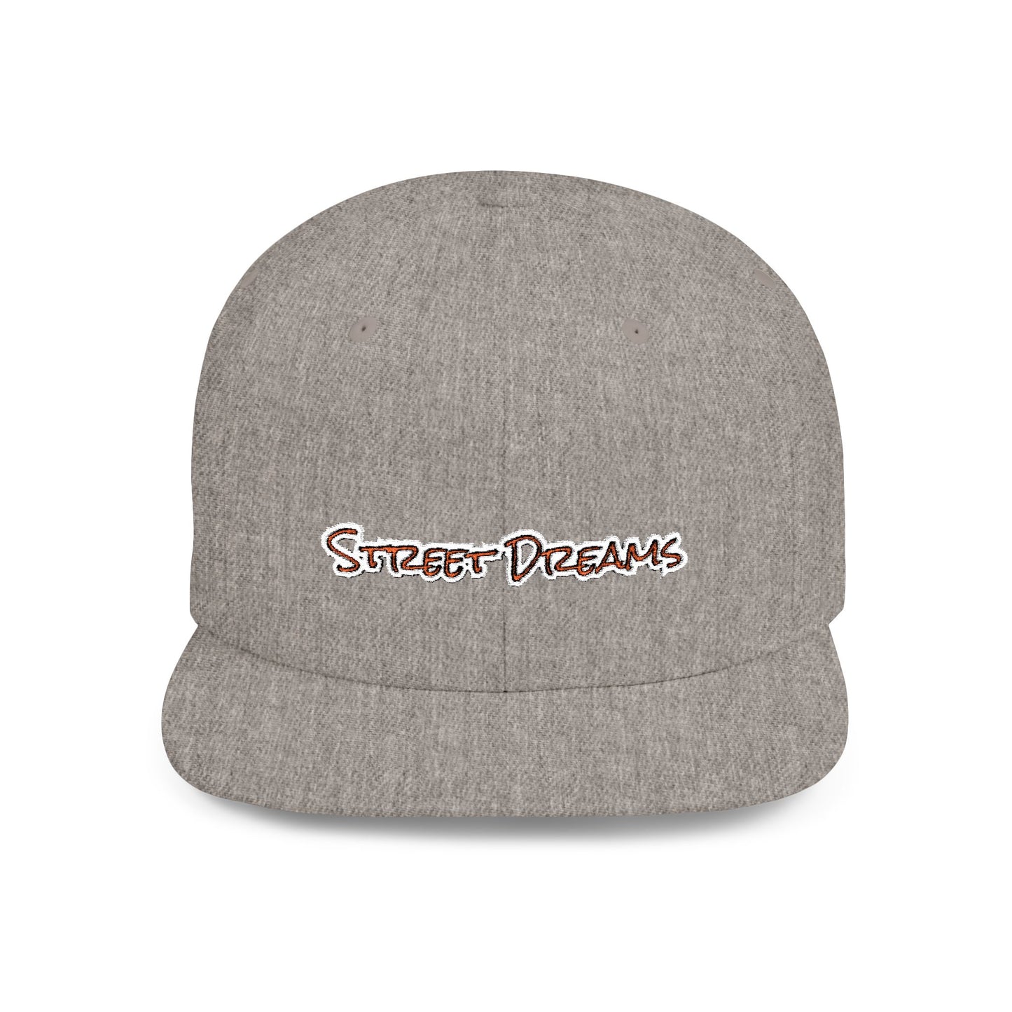 Text Street Dreams Flat Bill Snapback – Lightweight, Custom Fit, Premium Quality