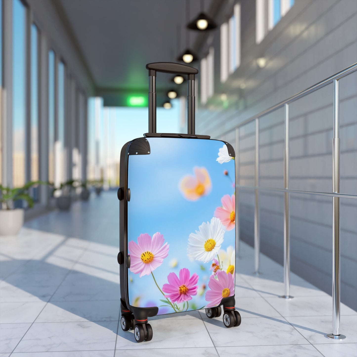 Nature Flowers Floral Vibrant Wild Flowers Art Carry-On Suitcase - Stylish Luggage for Travelers