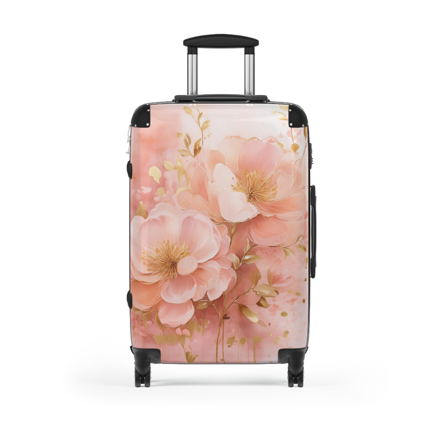 Nature Flowers Floral Pink Flowers Carry-On Suitcase - Stylish Luggage for Travelers