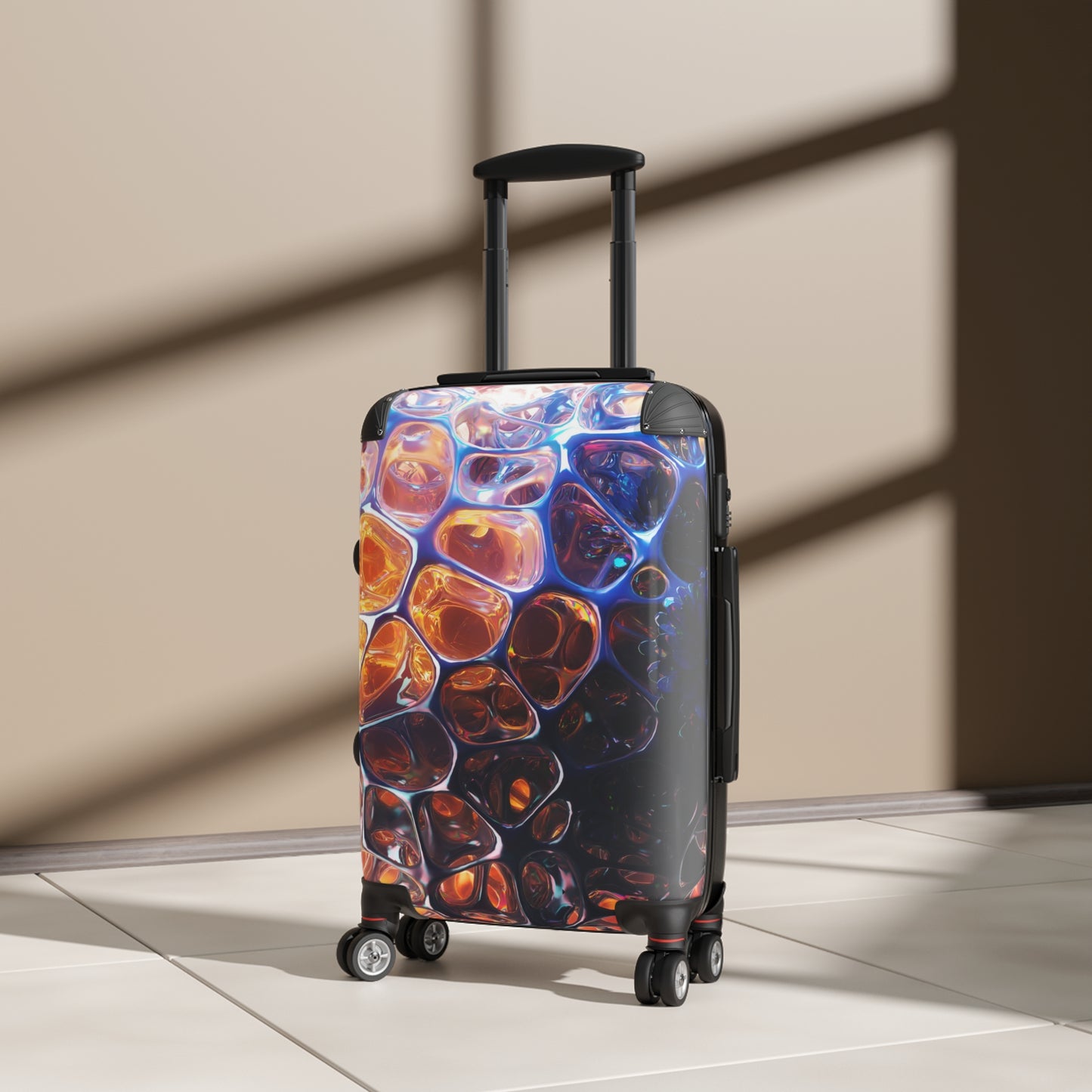 Love Heart Fire Art Carry-On Suitcase - Stylish Luggage for Travelers