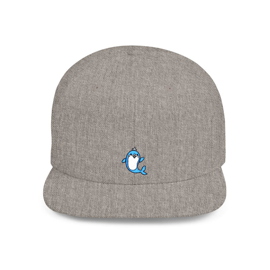Icons Embroidered Dolphin 2 Flat Bill Snapback – Lightweight, Custom Fit, Premium Quality
