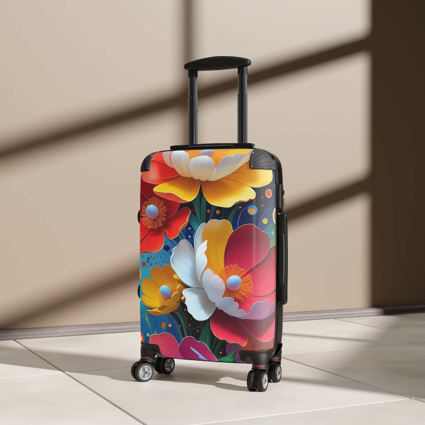 Nature Flowers Floral Spring Flower Design Art Carry-On Suitcase - Stylish Luggage for Travelers